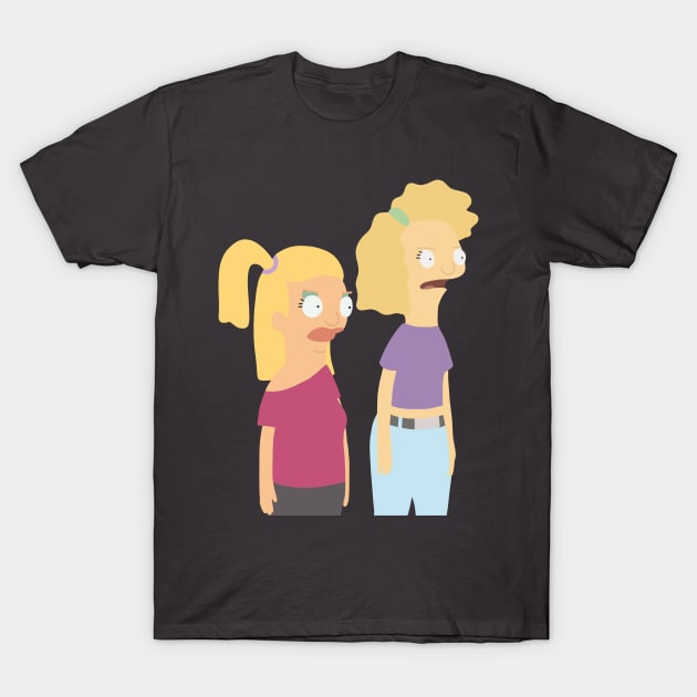 Tammy & Jocelyn T-Shirt by gray-cat